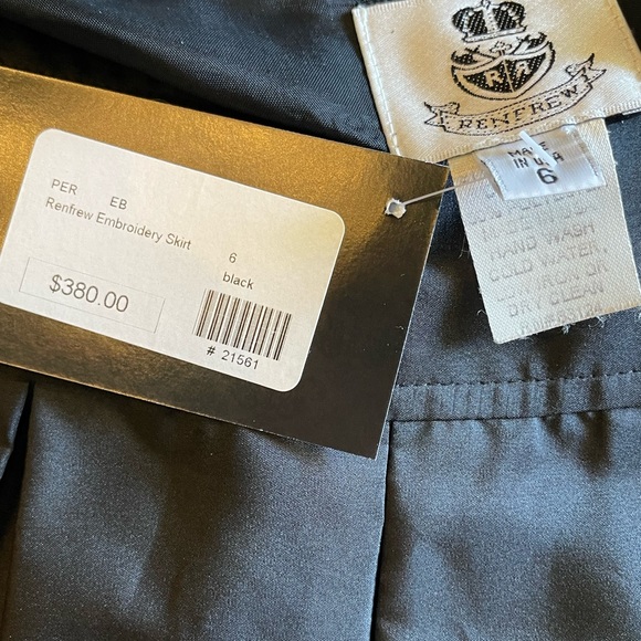 Renfrew Black Embroidery Full Skirt - Picture 11 of 11